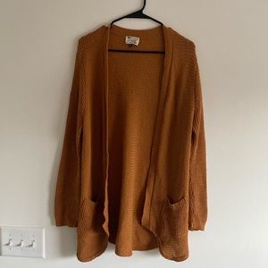 Say what mustard colored knit cardigan size XL